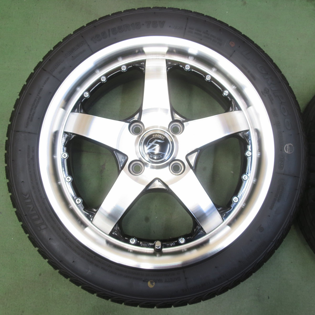 バリ溝！25年！キレイ！8.5分◎165/55R15 アイリンク L-GRIP66 FIRENZE フィレンツェ 15インチ 軽サイズ PCD100/4H◎6083110イノ