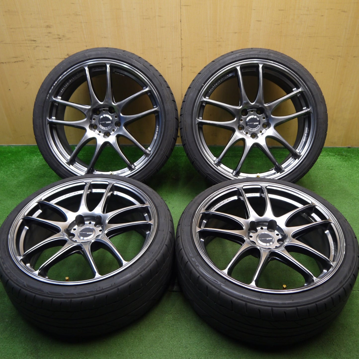 4本価格！22年★WORK EMOTION Kiwami EMT-KWM 235/35R19 ニットー NT555 G2 19インチ ワーク 極 PCD114.3/5H★5052109Hノ