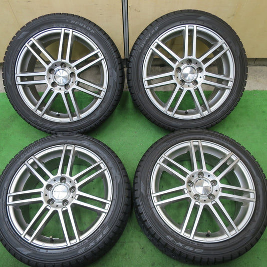 バリ溝！9.5分以上★ベンツ 等 EUROTECH STAGE TW7 225/45R17 スタッドレス ダンロップ DSX-2 ユーロテック ステージ PCD112/5H★5060502TTス