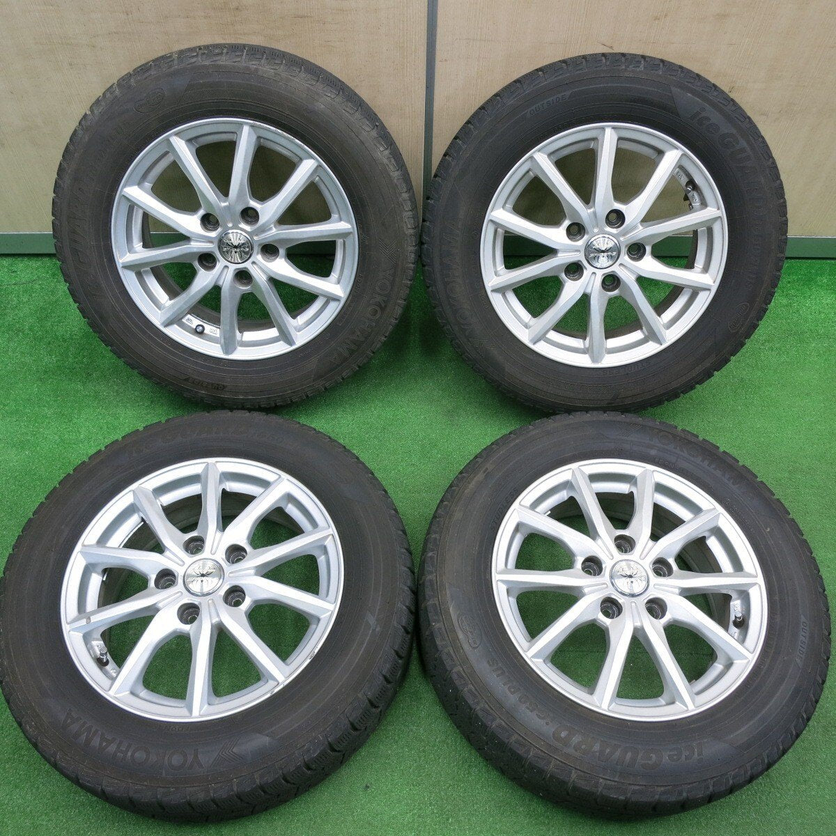 4本価格★スタッドレス 195/65R15 ヨコハマ アイスガード iG50 プラス EURO SPEED SPIDER-S 15インチ PCD114.3/5H★4120506TNス
