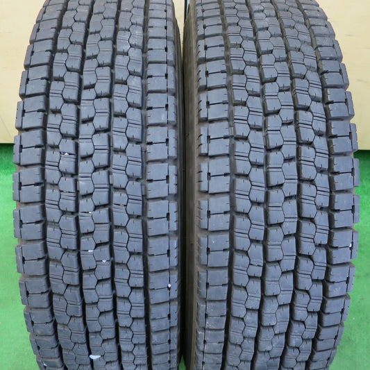 *送料無料* バリ溝！23年！9.5分★トラック タイヤ 225/80R17.5 123/122L スタッドレス ブリヂストン W999 17.5インチ★4060401イスタ