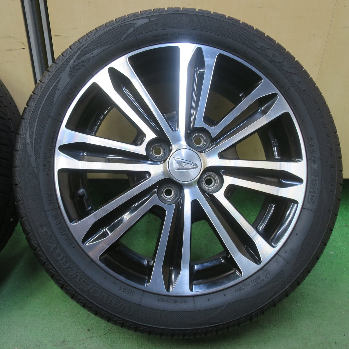 バリ溝！9分◎ダイハツ タント カスタム 純正 165/55R15 トーヨー ナノエナジー3 15インチ PCD100/4H◎6092304イノ