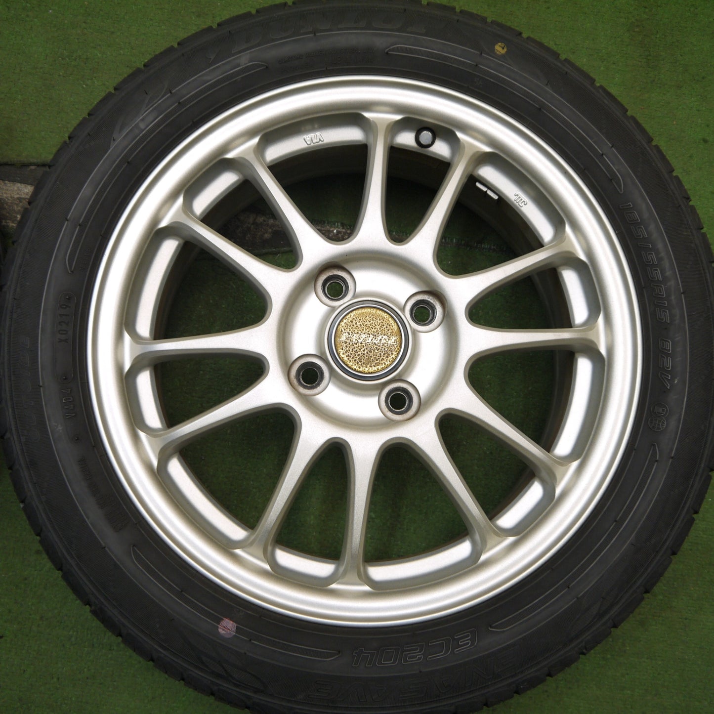 バリ溝！9.5分★185/55R15 ダンロップ エナセーブ EC204 FINAL MIND ファイナル マインド 15インチ PCD100/4H★5072803Hノ