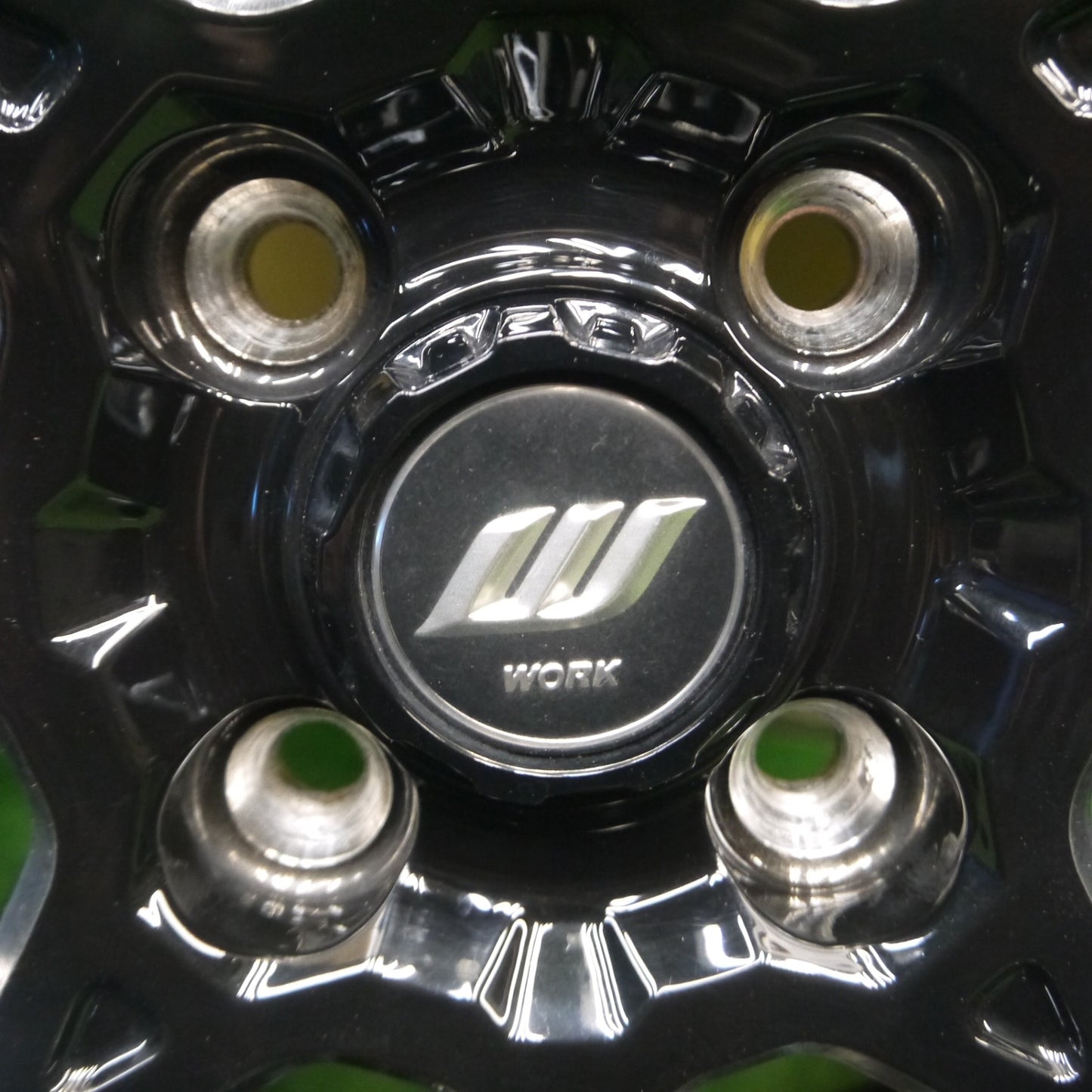 [送料無料] バリ溝！23年！キレイ！9.5分★WORK Crossover Racing Gear CRAG CKV 195/65R16 トーヨー オープンカントリー A/T EX ホワイトレター ワーク PCD100/4H★5020404Hノ