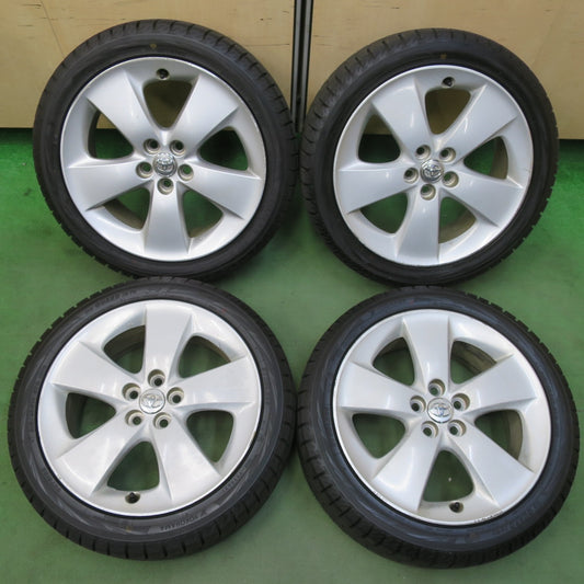超バリ溝！21年！ほぼ10分★トヨタ 30系 プリウス S ツーリング 純正 215/45R17 スタッドレス ヨコハマ アイスガード iG70 17インチ PCD100/5H★5110803イス