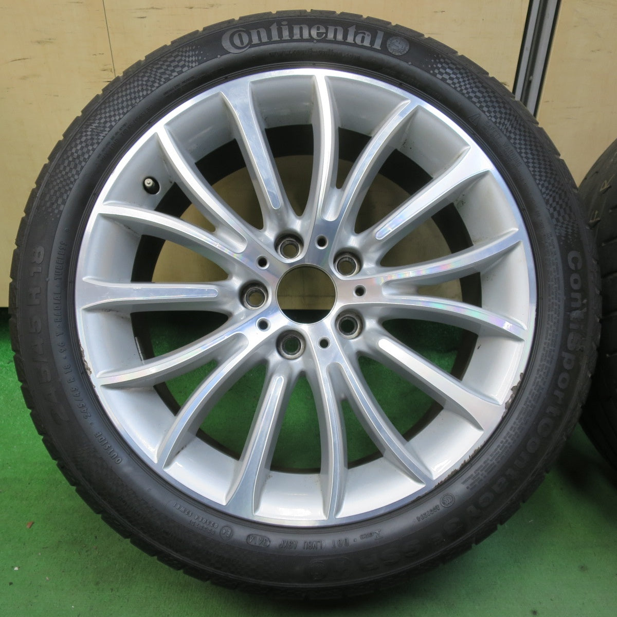 4本価格★BMW 5シリーズ F10 純正 245/45R18 コンチネンタル コンチスポーツコンタクト3E SSR 18インチ PCD120/5H★5070306イノ