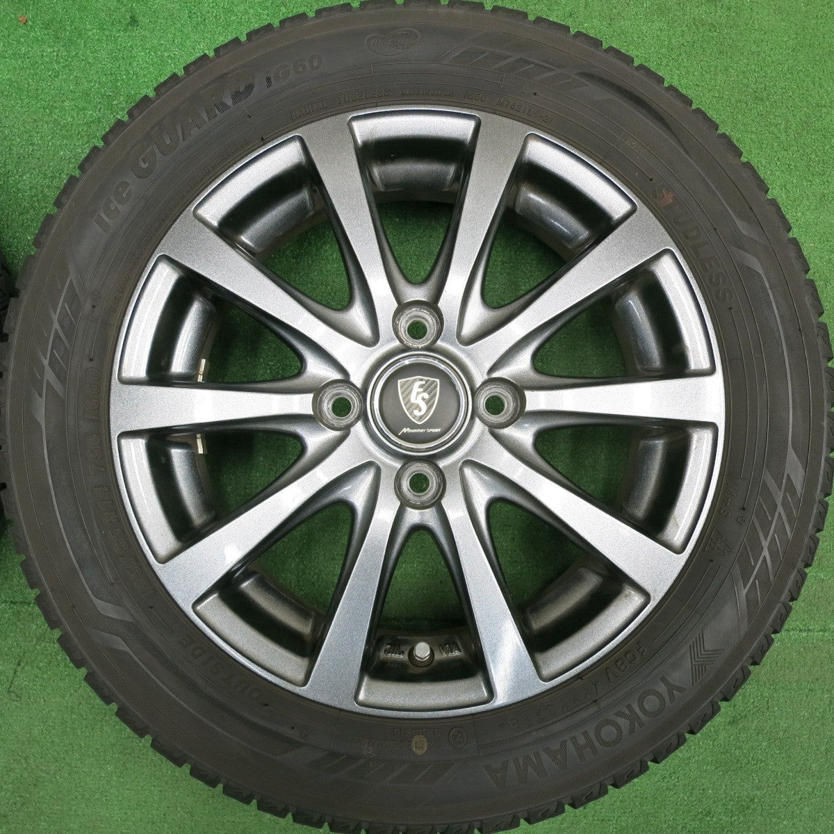 [送料無料] バリ溝！キレイ！9分★スタッドレス 155/65R14 ヨコハマ アイスガード iG60 MANARAY SPORT マナレイスポーツ 14インチ PCD100/4H★4123104HAス