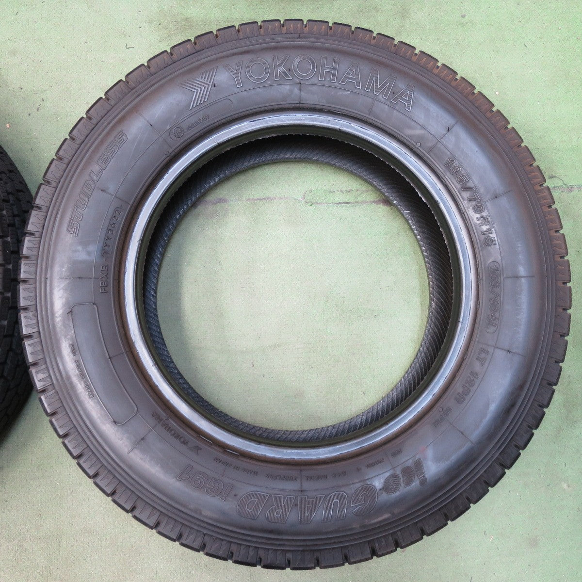 バリ溝！22年！9.5分以上★スタッドレス 195/70R15 106/104L 12PR ヨコハマ アイスガード iG91 タイヤ 15インチ キャラバン ハイエース 等★6062403イスタ