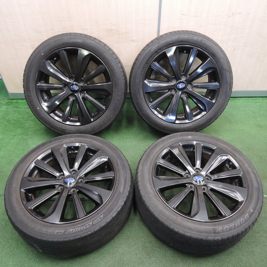 *送料無料* バリ溝！20年！キレイ！8.5分★スバル WRX レガシィ 等 純正 225/50R18 ダンロップ SPスポーツマックス 050 PCD114.3/5H★4031801TNノ