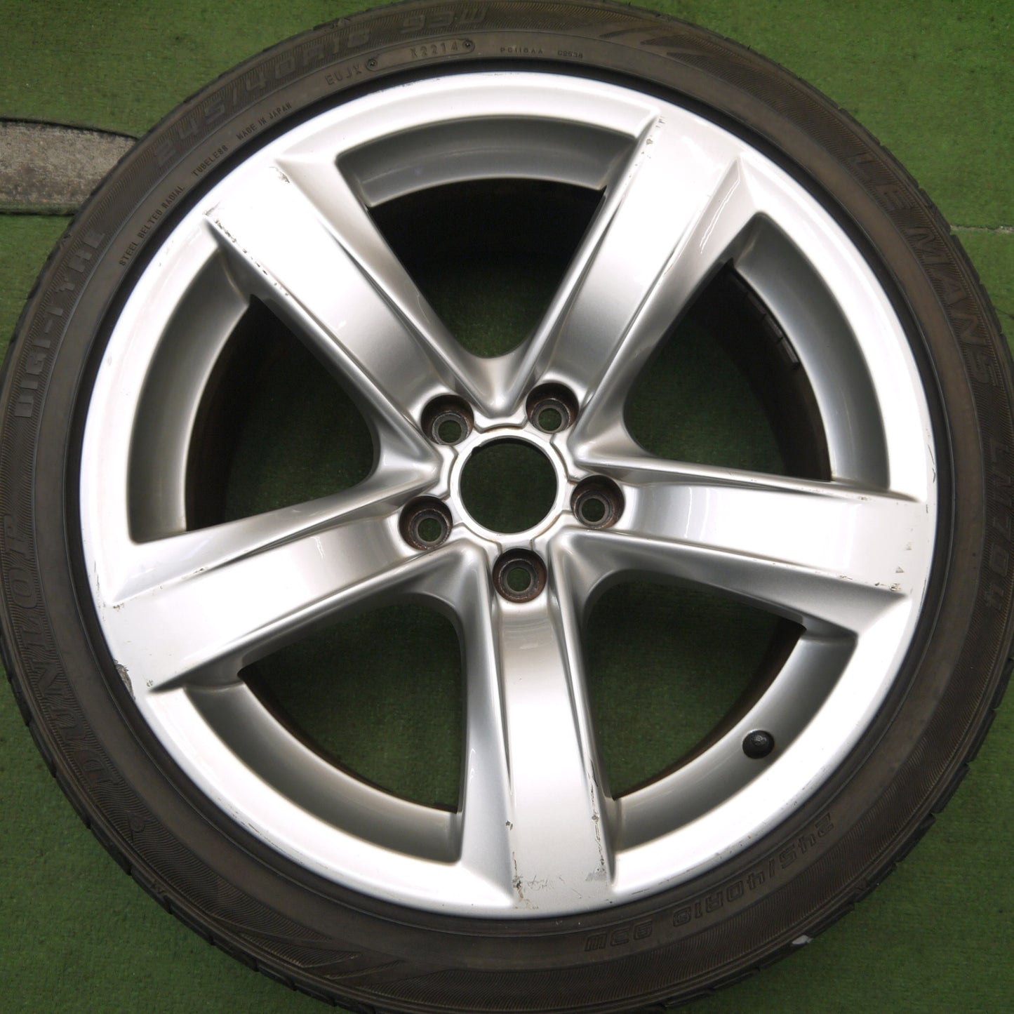 バリ溝！9分★アウディ A5 8T 純正 245/40R18 ダンロップ LE MANS LM704 ピレリ Cinturato P7 18インチ PCD112/5H★5080501Hノ