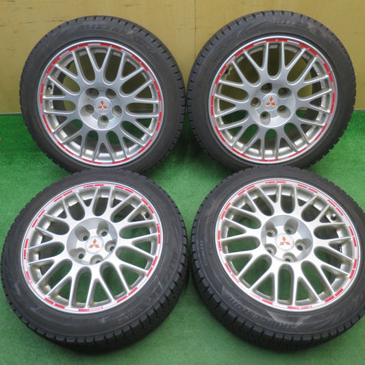 バリ溝！9.5分★三菱 ランエボ7 GT-A 純正 225/45R17 スタッドレス ブリヂストン ブリザック VRX2 17インチ PCD114.3/5H★5112401NJス