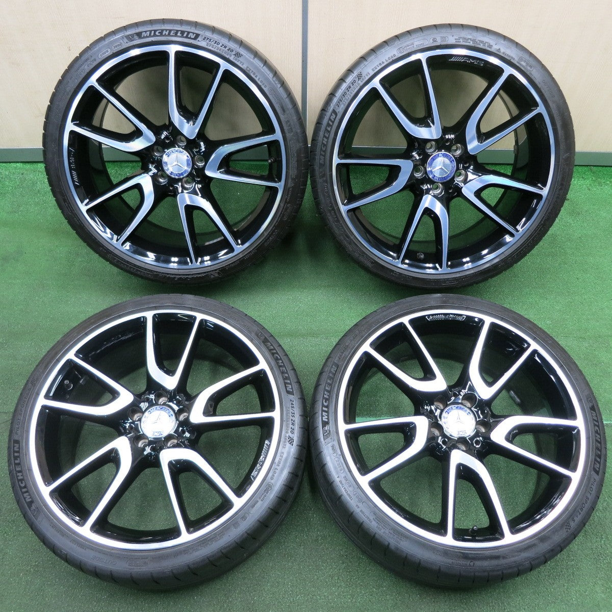 *送料無料* 4本価格★ベンツ GLC W213 純正 AMG 245/35R20 275/30R20 ミシュラン パイロットスポーツ 4S MO PCD112/5H★4041010TNノ