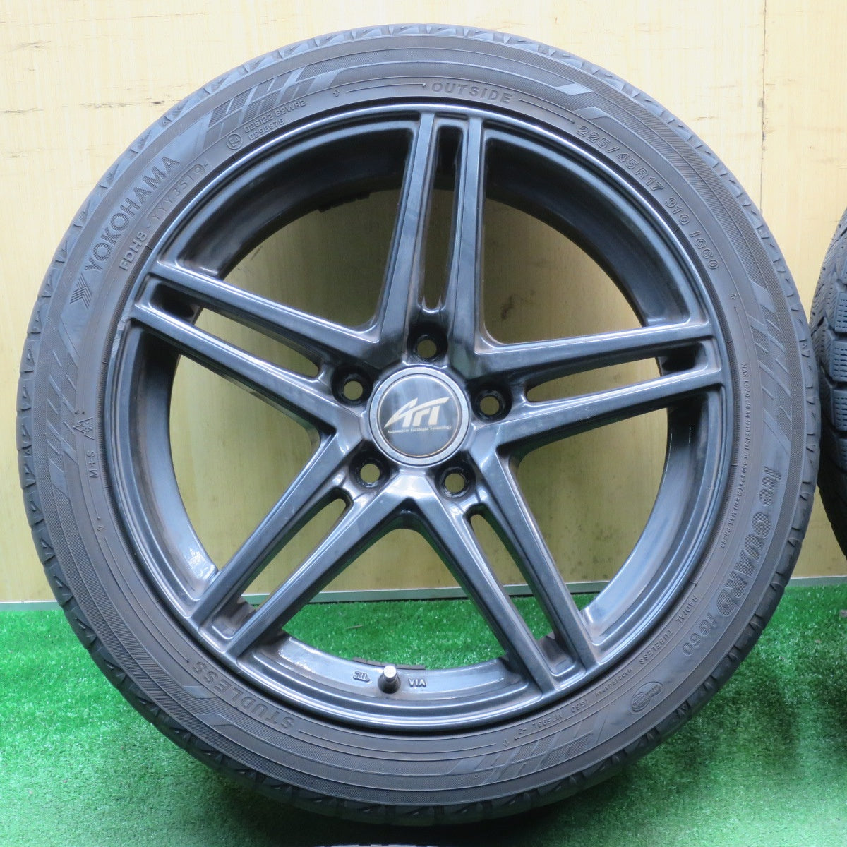 4本価格★ベンツ 等 AFT ZINC 225/45R17 スタッドレス ヨコハマ アイスガード iG60 17インチ ザンク PCD112/5H★6013003NJス