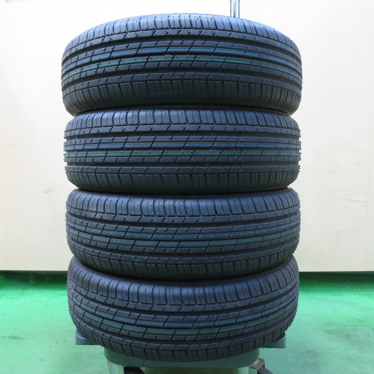 [送料無料] 新車外し！24年★ホンダ N-ONE N-BOX カスタム 純正 ENKEI 165/55R15 ブリヂストン エコピア EP150 エンケイ PCD100/4H★4110304イノ