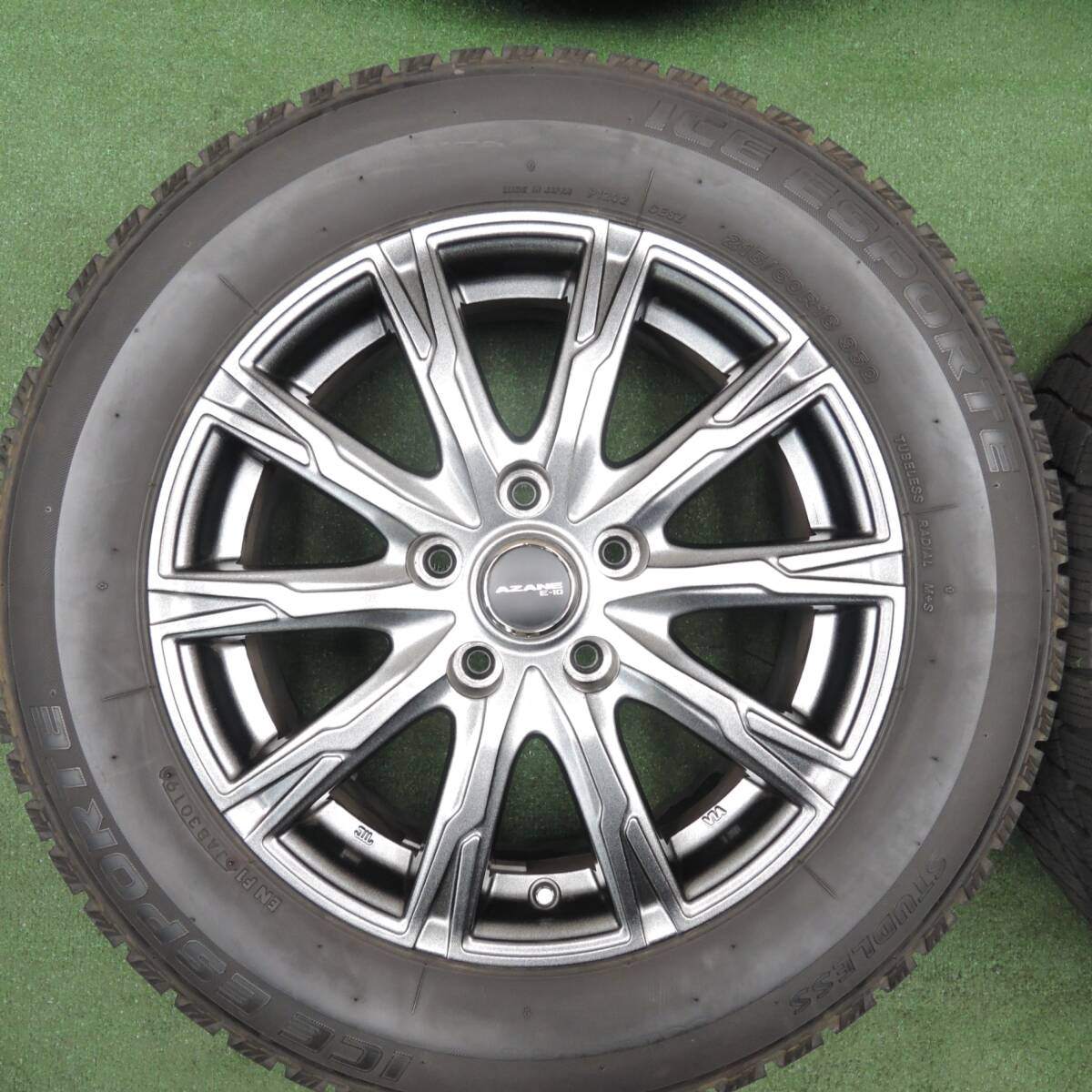 キレイ★スタッドレス 215/60R16 アイスエスポルテ AZANE E-10 アザーネ 16インチ PCD114.3/5H★4031302TNス