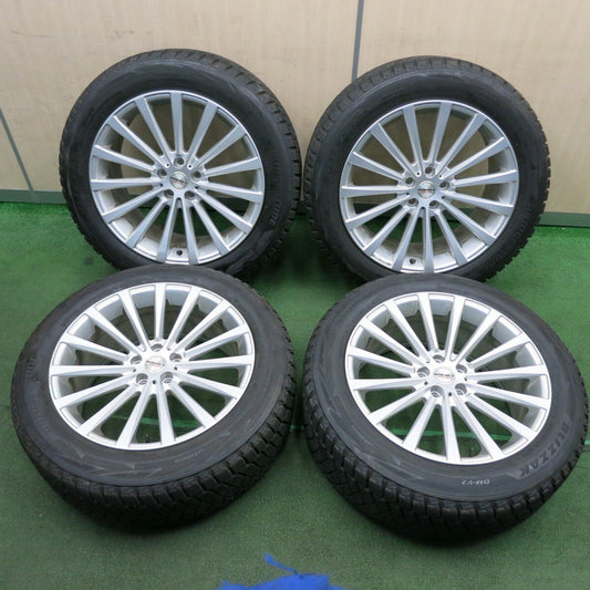 バリ溝！8.5分★ボルボ 等 BORBET 235/55R19 スタッドレス ブリヂストン ブリザック DM-V2 ボルベット PCD108/5H★4032403NJス