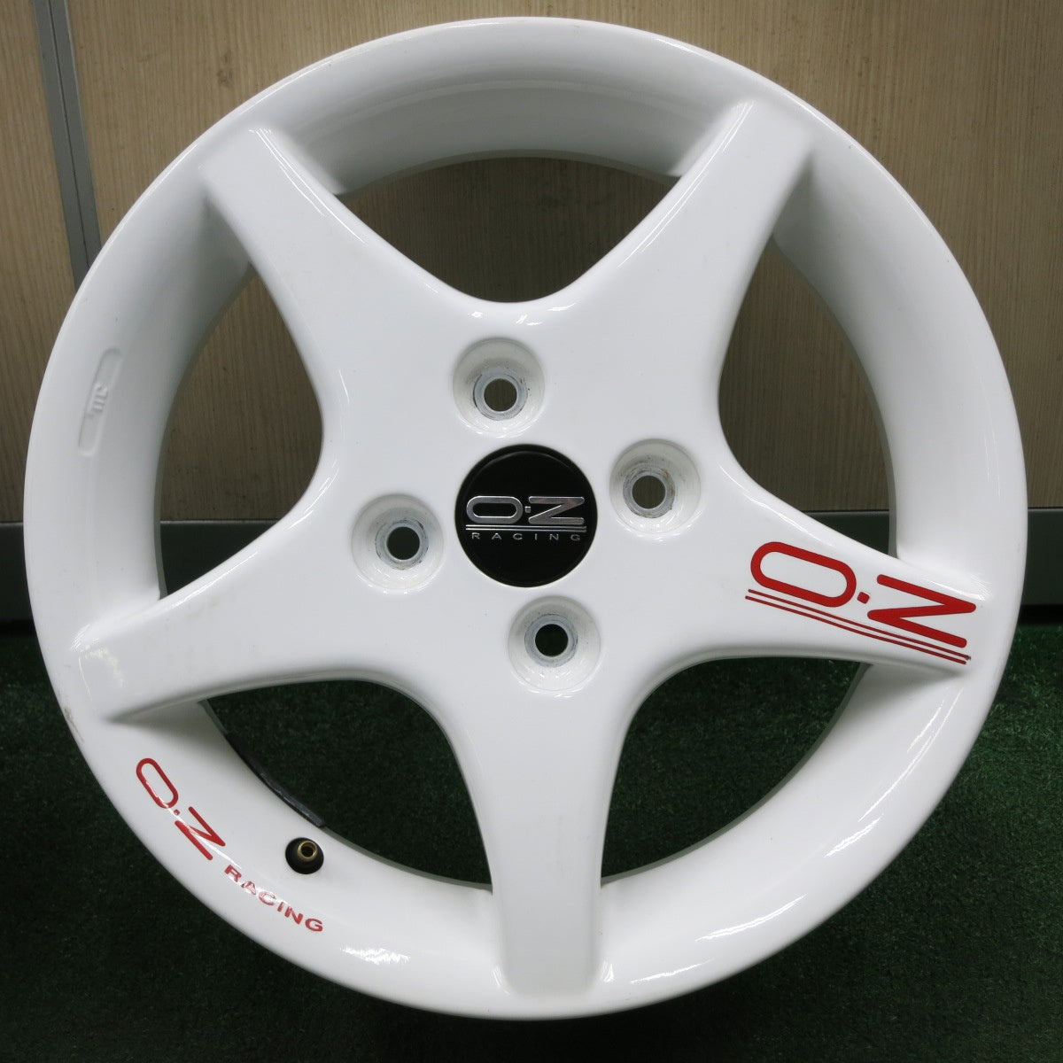 *送料無料* キレイ★スズキ カルタス 純正 O・Z RACING ホイール 14インチ 14×5.5JJ OZレーシング PCD100/4H★4061103NJホ