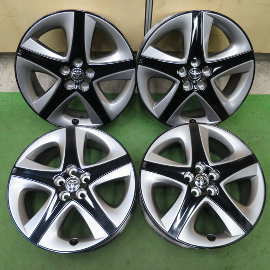 キレイ！付属品付き★トヨタ 50系 プリウス ツーリング 純正 ホイール 17インチ 17×7J PCD100/5H★6031401NGホ