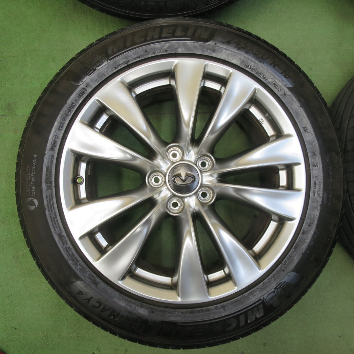 4本価格！21年★日産 Y51 フーガ 純正 245/50R18 スタッドレス ミシュラン プライマシー4 インフィニティ 18インチ PCD114.3/5H★5111303TTノ