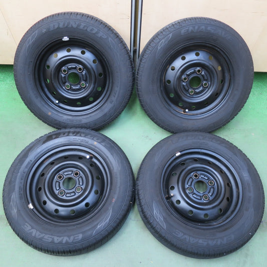 キレイ！23年◎145/80R13 ダンロップ エナセーブ EC204 TOPY スチール ホイール 13インチ PCD100/4H◎6100607イノ