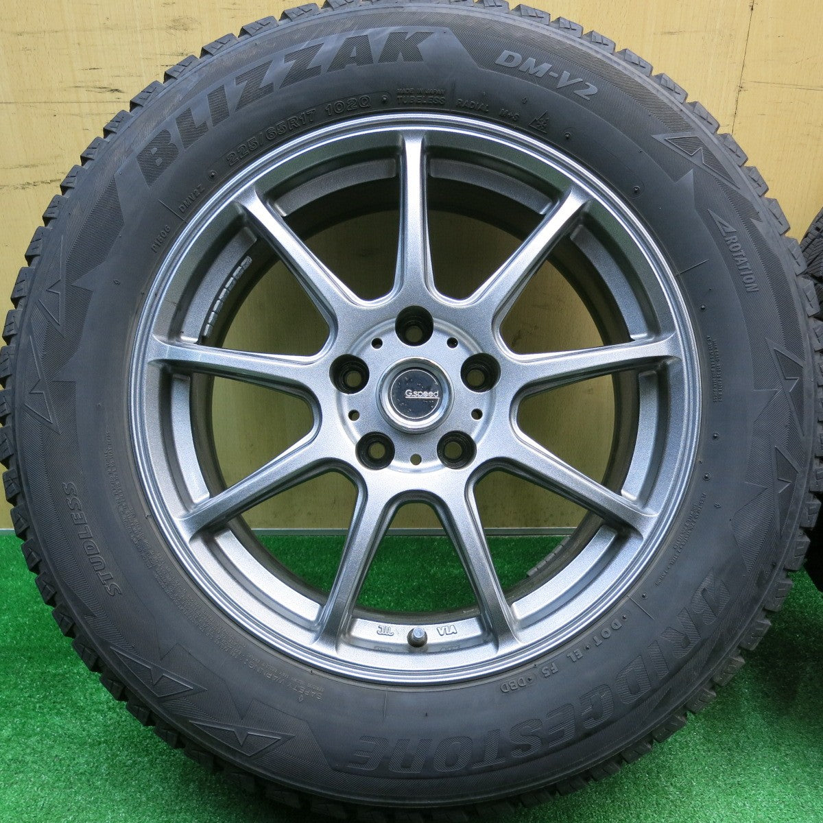 4本価格★スタッドレス G.Speed 225/65R17 ブリヂストン ブリザック DM-V2 Gスピード 17インチ PCD114.3/5H★5110616HAス