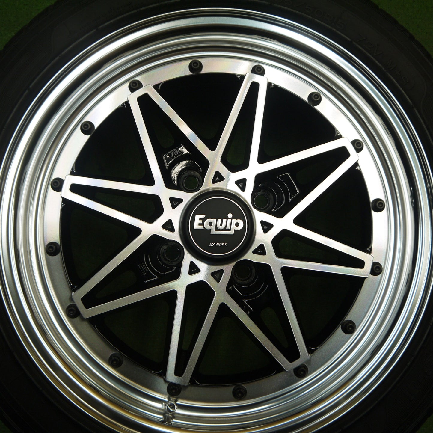 バリ溝！23年！キレイ！9分★WORK Equip EQ3N/N 165/50R15 ナンカン ウルトラ スポーツ NS-2 ワーク エクイップ 15インチ PCD100/4H★6030306Hノ