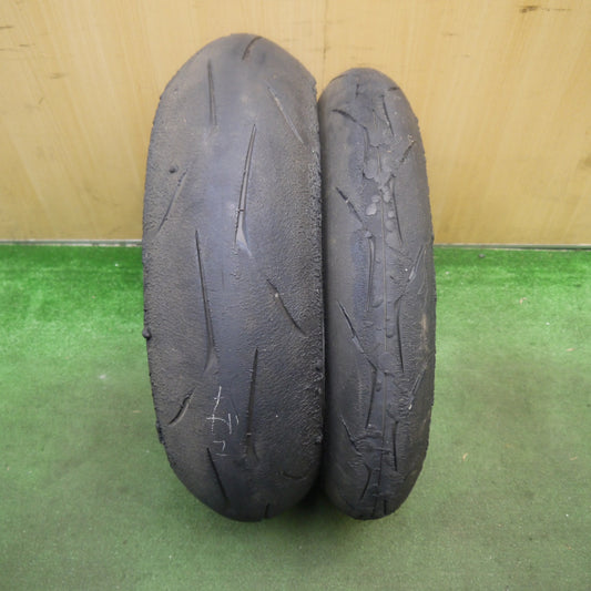 前後2本セット★バイク タイヤ 120/600R17 180/640R17 ブリヂストン バトラックス レーシング R10R レース 17インチ CBR600RR 等★5092211Hノタ