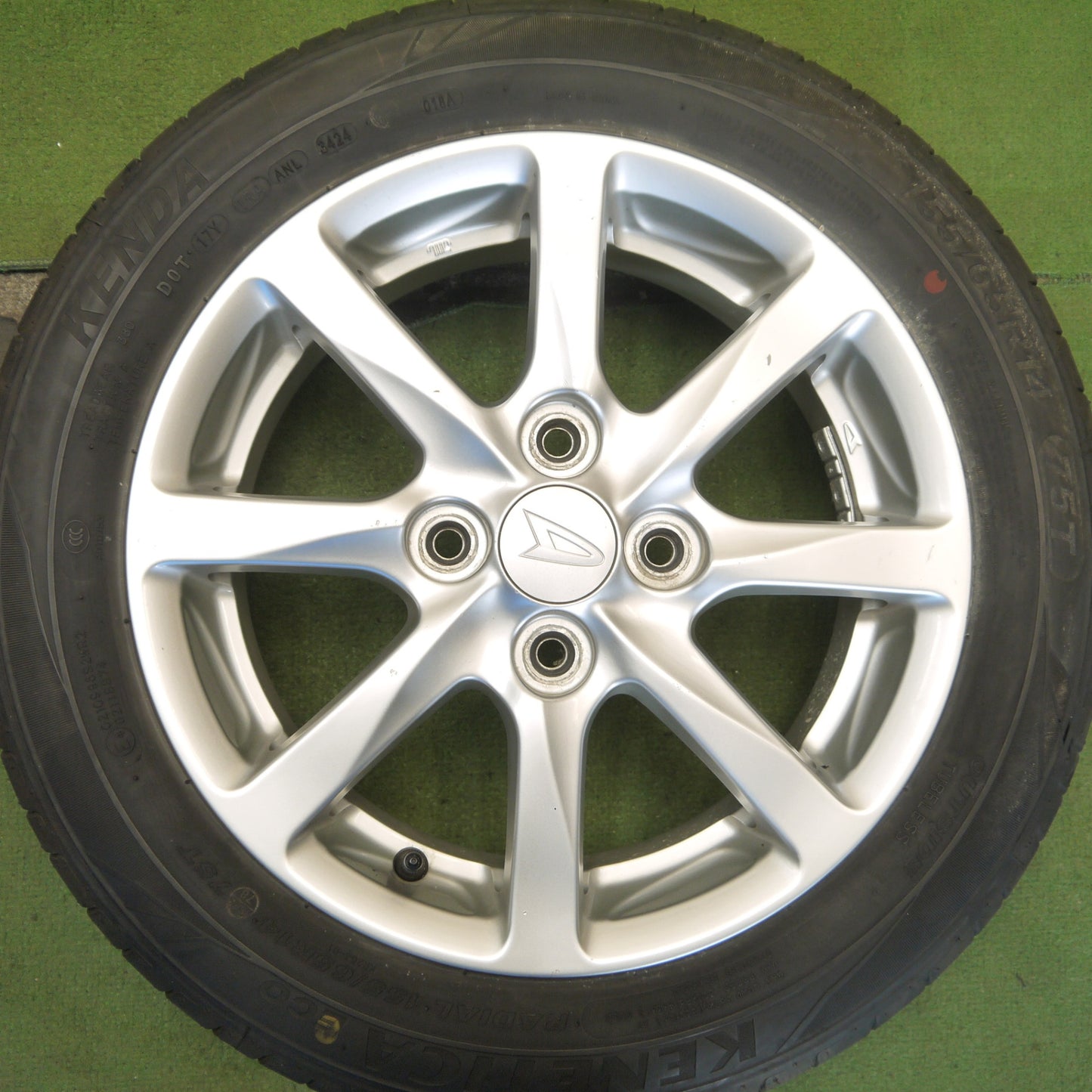 4本価格！24年◎ダイハツ タント 純正 155/65R14 ケンダ KENETICA ECO 14インチ PCD100/4H◎6080301Hノ