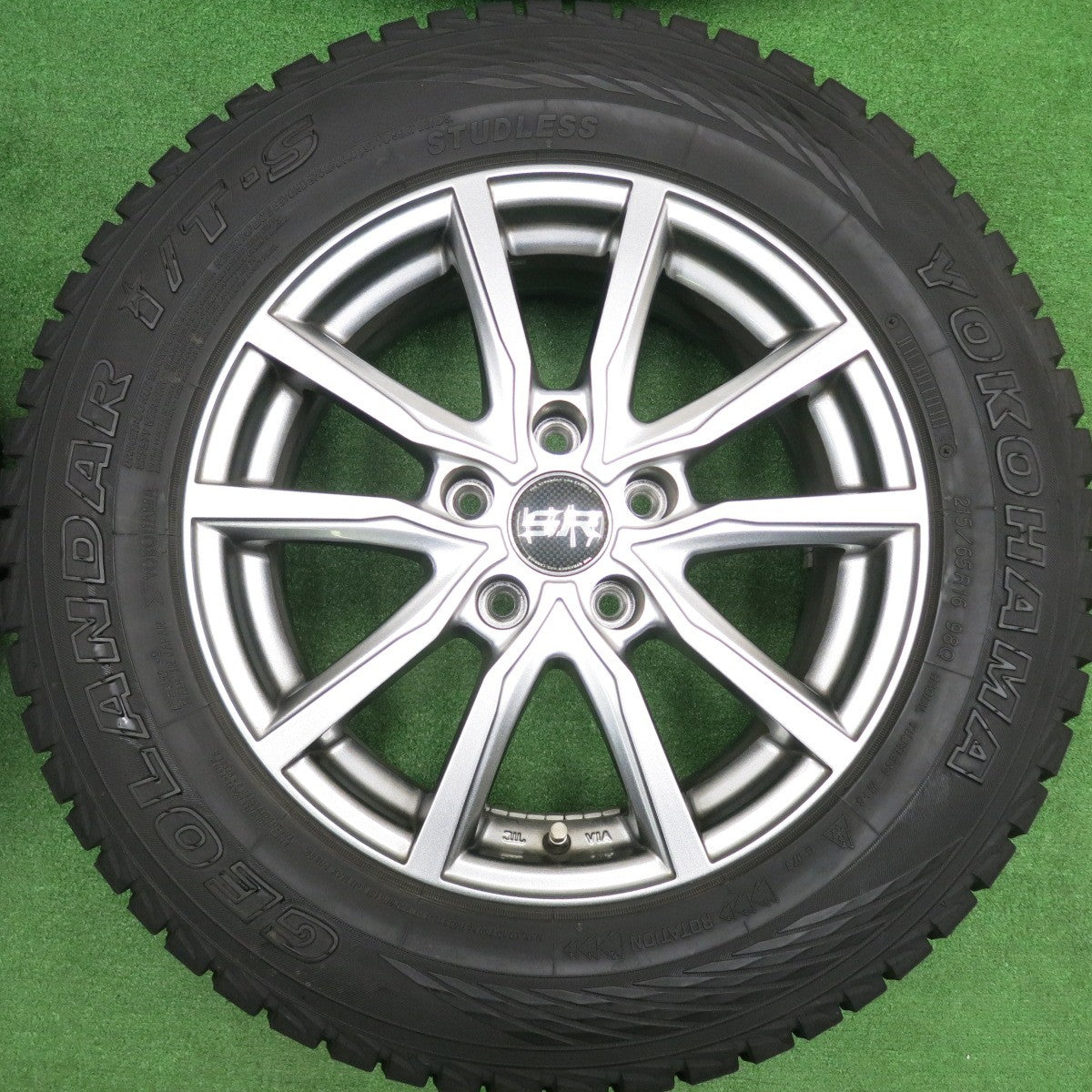 [送料無料] バリ溝！21年！キレイ！9.5分★スタッドレス 215/65R16 ヨコハマ ジオランダー i/T-S STRANGER ストレンジャー 16インチ PCD114.3/5H★4102907HAス