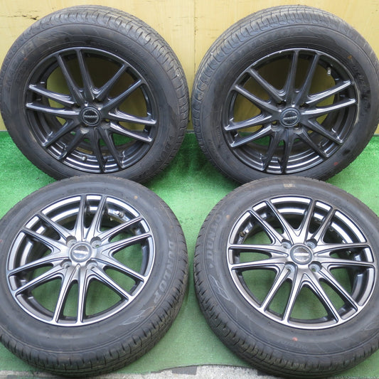 バリ溝！24年！9.5分★185/60R15 ダンロップ エナセーブ EC204 WAREN ヴァーレン 15インチ PCD100/4H★5073004NJノ
