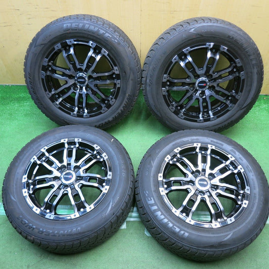バリ溝！8.5分◎スタッドレス 205/65R16 デリンテ WINTER WD1 B-MUD Z 社外 アルミ 16インチ PCD114.3/5H◎6092005HAス