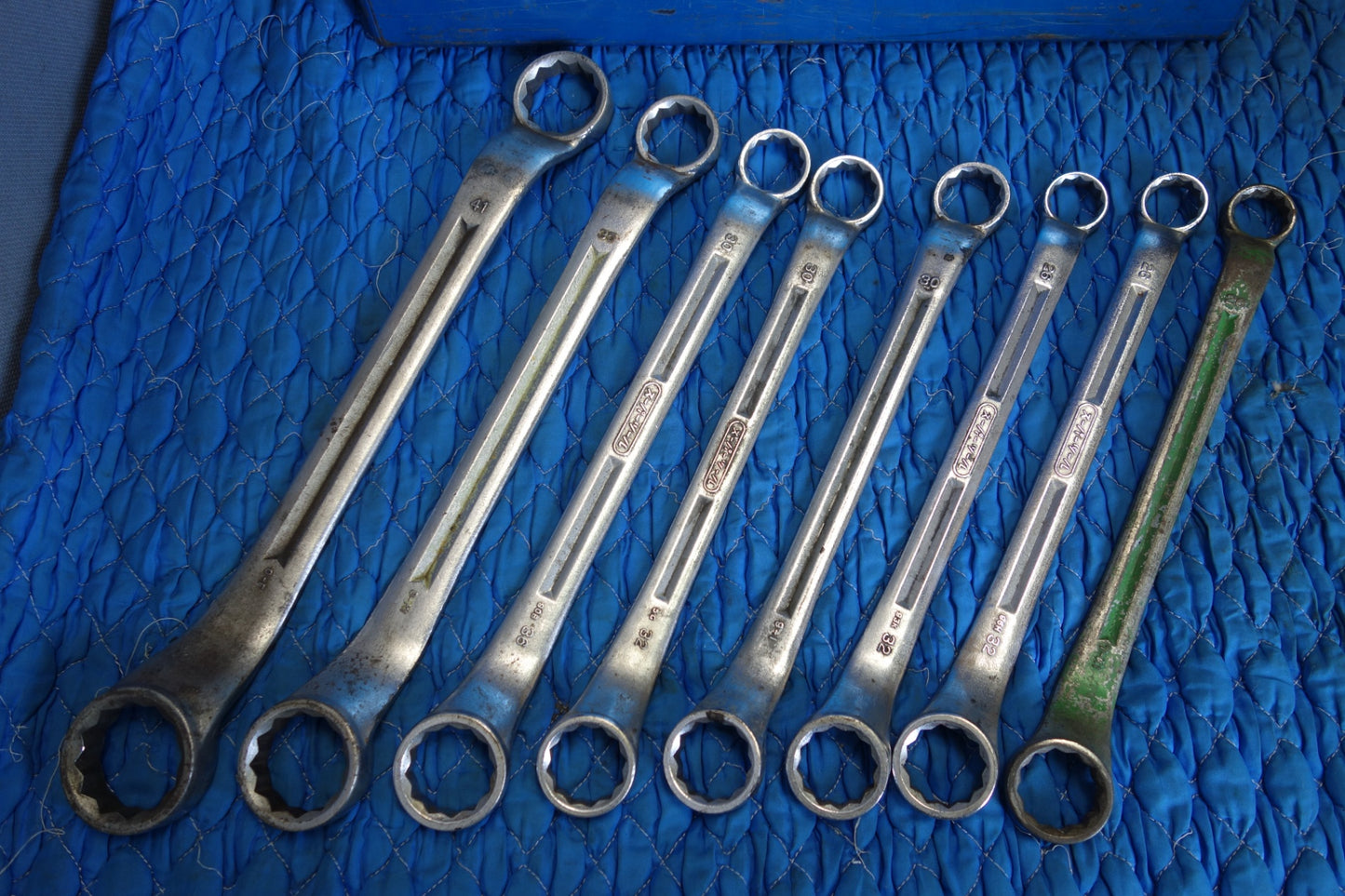 [送料無料] 8本まとめ売り☆SUPER TOOL 両口 メガネ レンチ  BOX付き めがね レンチ スーパー ツール 工具 道具☆