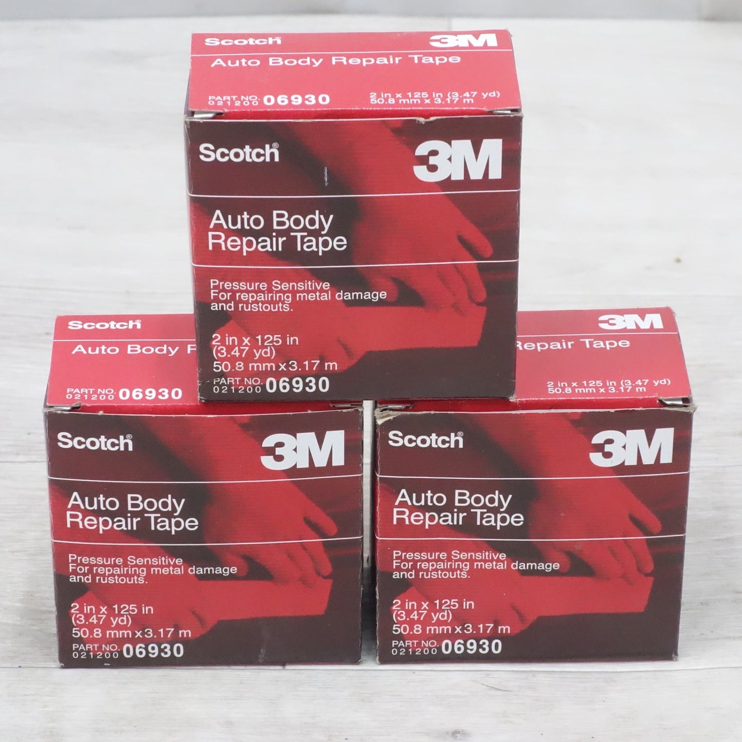[送料無料] 未使用!3点まとめ売り◆スコッチ 3M オート ボディ リペア テープ 50.8mm × 3.17m 06930 自動車 補修 Scotch◆