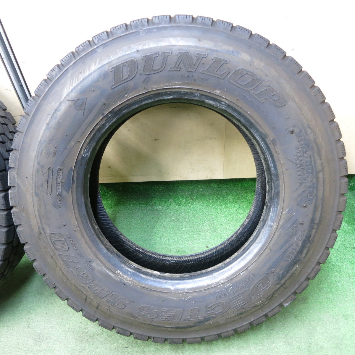 バリ溝！25年！9分！2本★トラック タイヤ 225/80R17.5 123/122L ダンロップ デクテス SP670 ミックス オールシーズン 17.5インチ★5111704ナスタ