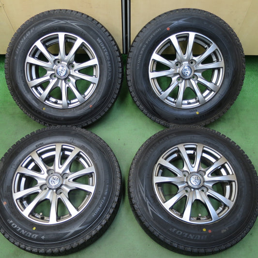 バリ溝！キレイ！9.5分以上★スタッドレス 155R13 6PR ダンロップ ウインターマックス SV01 T.R.G. TRG 13インチ PCD100/4H★5080101TTス