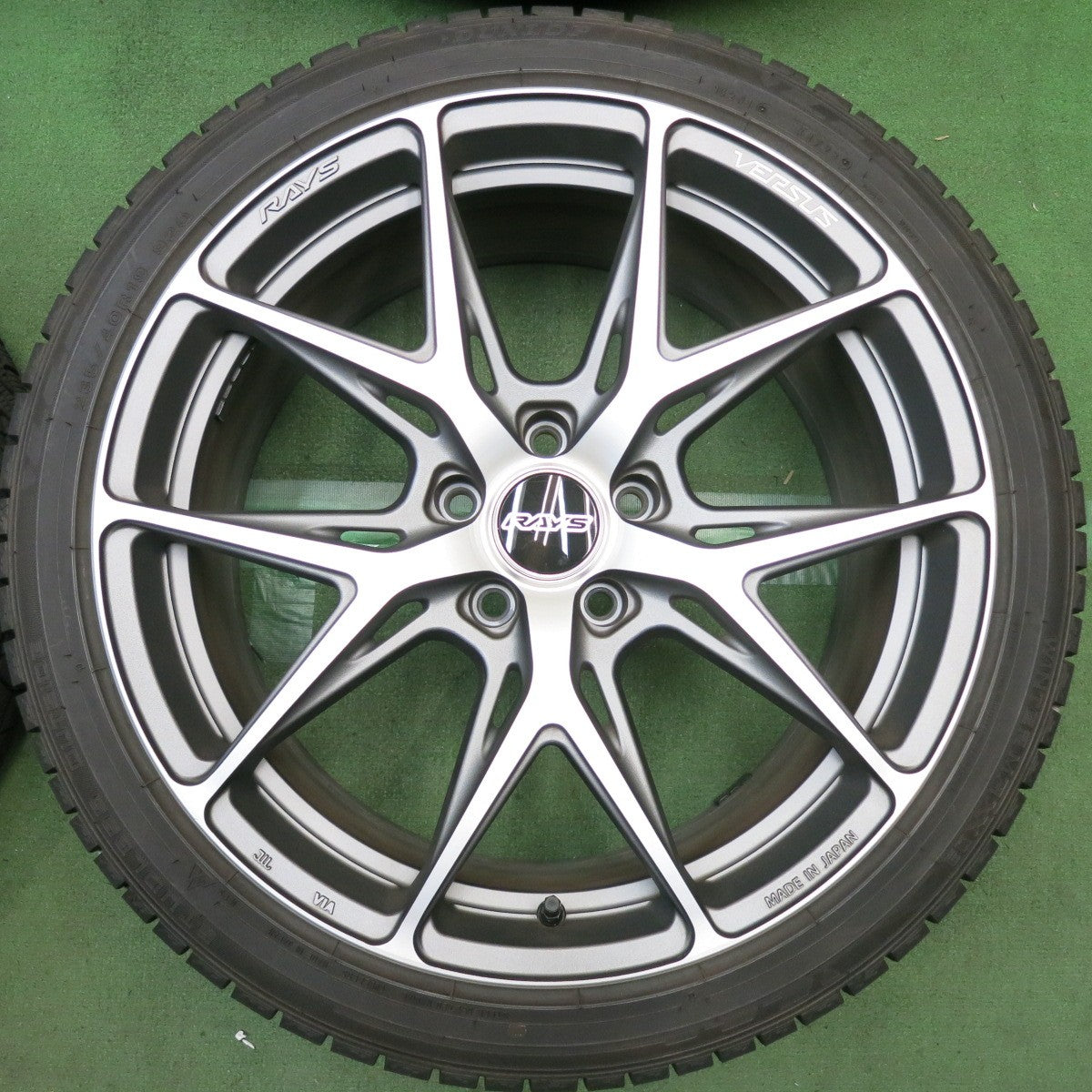 バリ溝！23年！キレイ！9分◎RAYS VERSUS VV21S 235/40R19 265/35R19 スタッドレス ダンロップ ウインターマックス 03 レイズ ベルサス 19インチ PCD114.3/5H◎6092601HAス