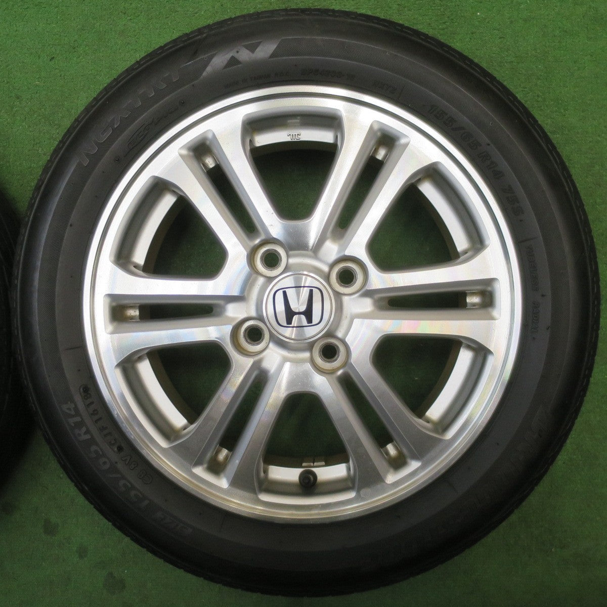 4本価格★ホンダ JF1 JF2 N-BOX カスタム 純正 155/65R14 ブリヂストン ネクストリー エコピア ダンロップ EC202 14インチ PCD100/4H★6050804NJノ