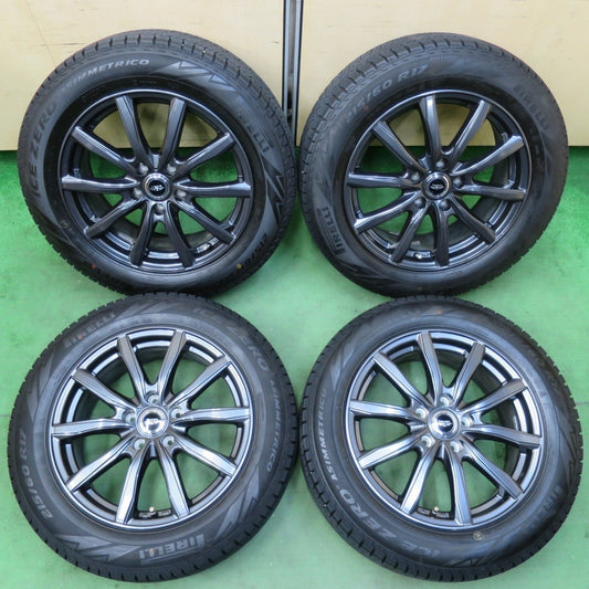 バリ溝！23年！キレイ！ほぼ10分★スタッドレス 215/60R17 ピレリ アイスゼロ アシンメトリコ TEAD テッド 17インチ PCD114.3/5H★5022105イス