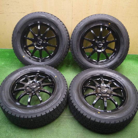 バリ溝！キレイ！9.5分以上★スタッドレス 185/65R15 ダンロップ ウインターマックス WM01 G-SPEED Gスピード 15インチ PCD100/4H★5012708Hス