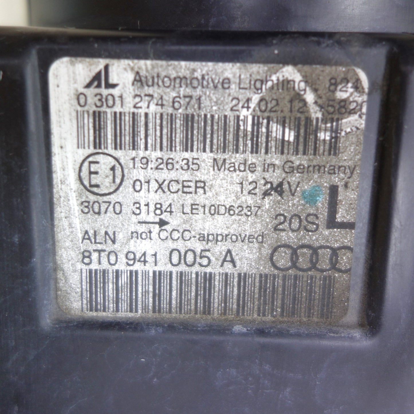[送料無料] ◆Audi アウディ A5 8T 純正 HID ヘッドライト 8T0941005A 8T0941006A 左右セット◆