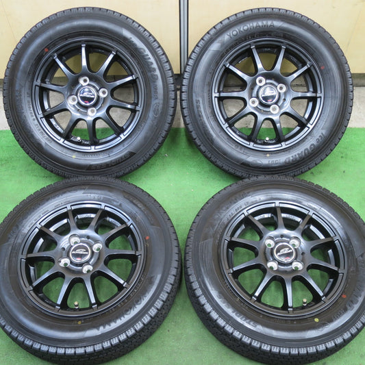 バリ溝！23年！キレイ！9.5分★スタッドレス 145/80R13 82/80N ヨコハマ アイスガード iG91 SCHNEIDER MiD シュナイダー 13インチ PCD100/4H★5112505TTス