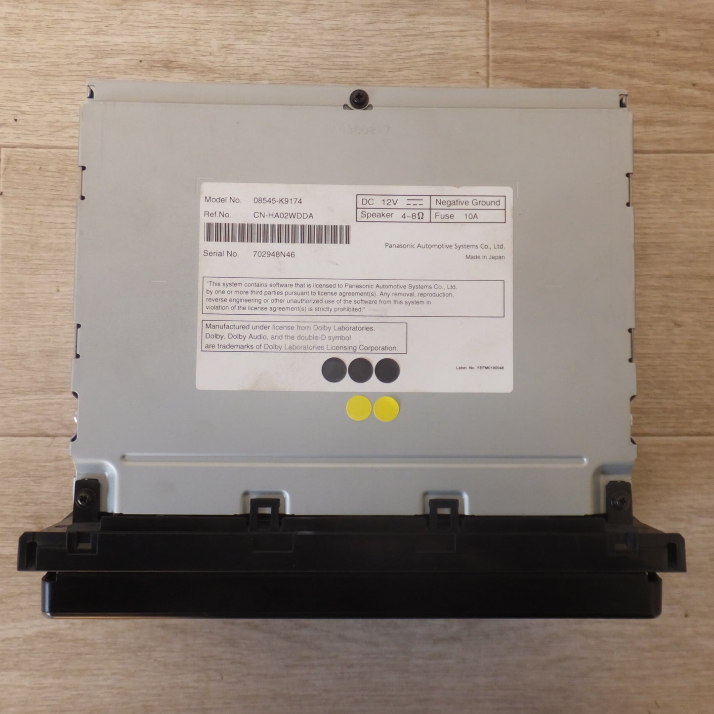 [送料無料] 現状品★パナソニック製 ダイハツ 純正 ワイド スタンダード メモリーナビ NMZN-W73D 08545-K9174★