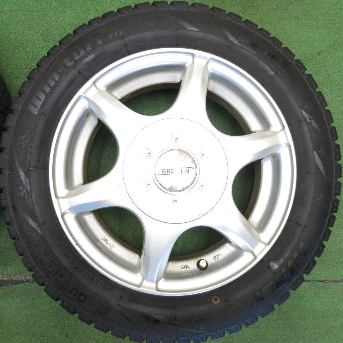 バリ溝！22年！9分◎スタッドレス 155/65R13 ハイフライ Win-turi 212 BREMEN ブレーメン 13インチ PCD100 110 114.3/4H マルチ◎6071601HAス