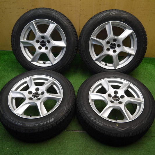 4本価格★ワーゲン等 BORBET 175/65R15 スタッドレス ブリヂストン ブリザック REVO GZ ボルベット PCD100/5H★5031706Hス