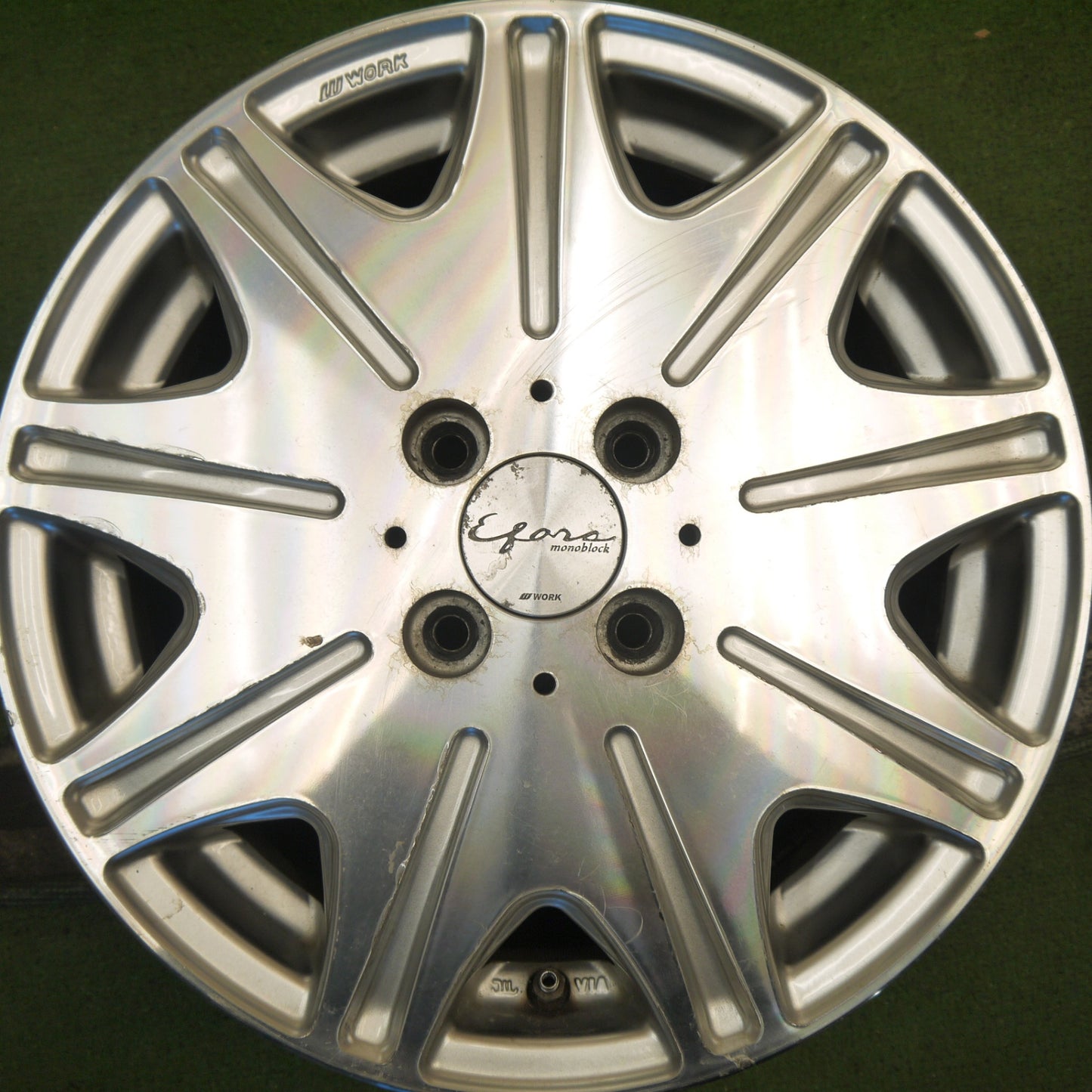 4本価格★WORK Efors Monoblock ワーク イーフォース モノブロック 15インチ ホイール 15×5JJ PCD100/4H★5100607Hホ