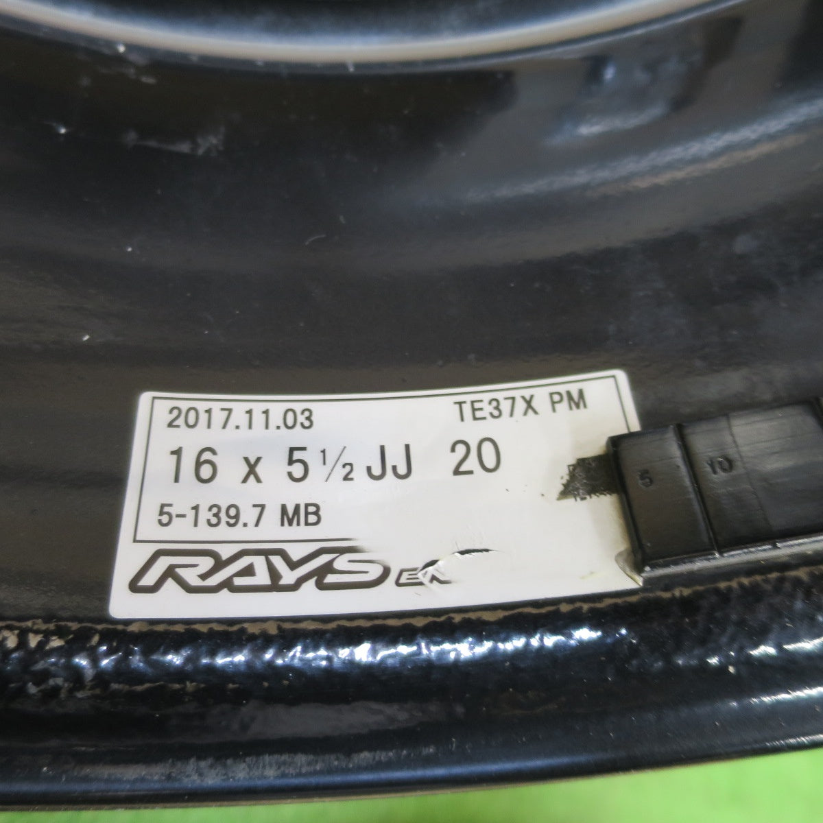 希少！キレイ★RAYS TE37X PM VOLK RACING マットブラック 16インチ ホイール レイズ ボルク レーシング 16×5.5JJ PCD139.7/5H★6031802NGホ