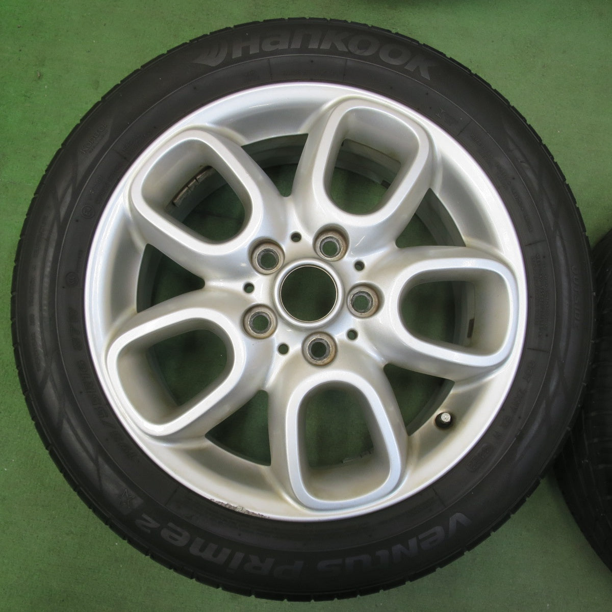 バリ溝！22年！ほぼ10分★MINI F55 ミニ クーパー 純正 195/55R16 ハンコック ベンタス プライム2 16インチ PCD112/5H★5111210イノ