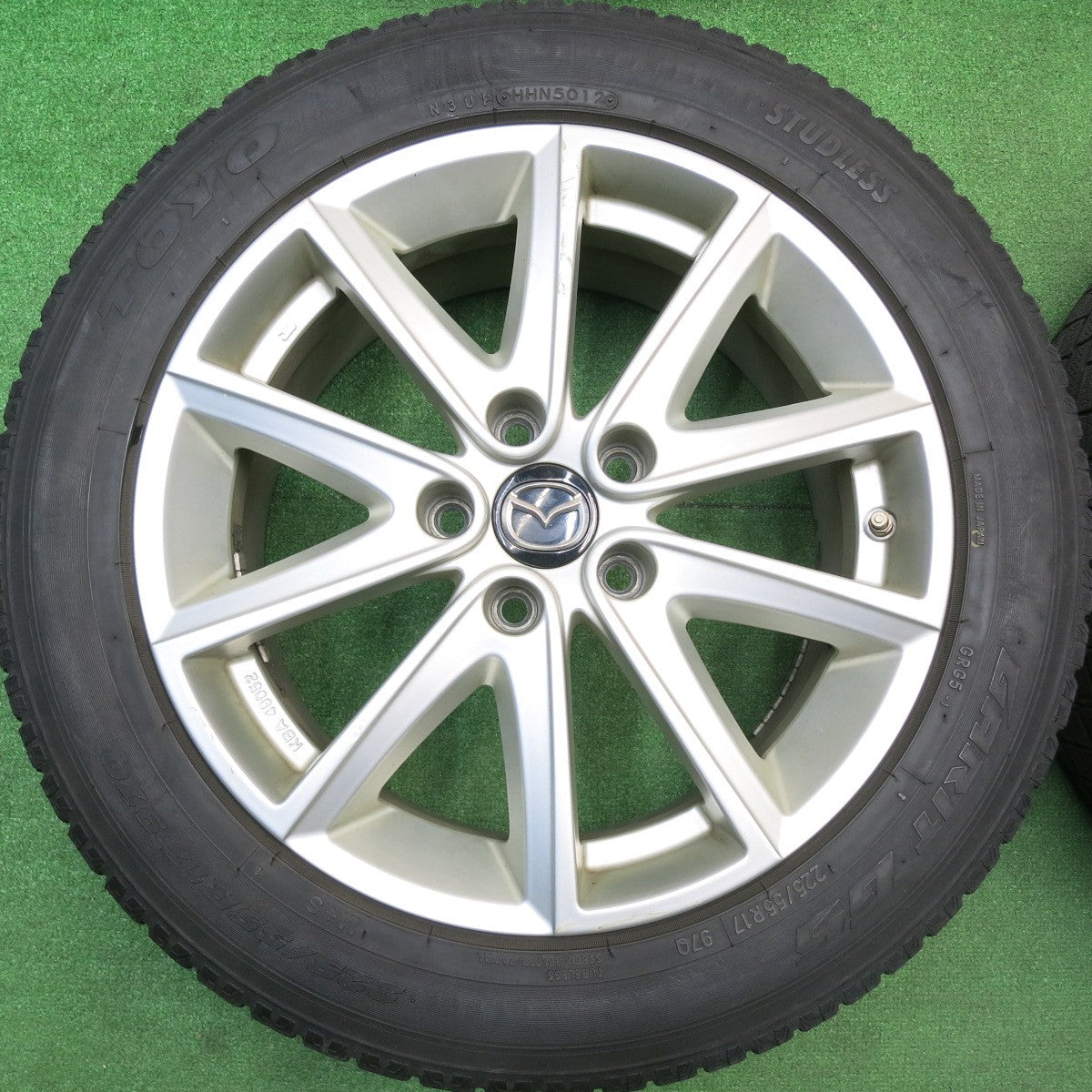 4本価格★マツダ アテンザ 等 225/55R17 スタッドレス トーヨー ガリット G5 社外 アルミ 17インチ PCD114.3/5H★5112902HAス