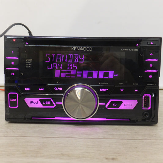 [送料無料] ★ケンウッド KENWOOD カーオーディオ CD USB iPod レシーバー DPX-U530　MP3 WMA WAV FLAC 対応[10]★