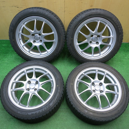 バリ溝！キレイ！9分★スタッドレス  ENKEI PF01 195/50R16 ブリヂストン ブリザック VRX2 エンケイ 16インチ PCD100/4H★5113009HAス